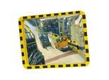 Moravia Industriespiegel aus Acryl 800 x 1000 mm Rahmen schwarz/gelb + Schelle (253.18.463)