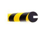 Moravia Prallschutz MORION Kreis Profilschutz 40 x 40 x 8 mm Länge 5000 mm gelb/schwarz (422.23.704)