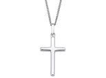 Kette mit Anhänger AMOR "Kreuz", silber (silberfarben), Halsketten, Damen, Silber 925 (Sterlingsilber), L: 45, Made in Germany