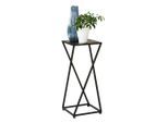 Landscape Blumenständer , Schwarz , Metall , 25x60x25 cm , Wohnzimmer, Wohnzimmertische, Blumentische