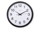 Wanduhr HAMA "Uhr "Aruba", Ø 40 cm, ohne Ticken, Schwarz", schwarz, Ø 40cm, Quarzuhr, 12 Ziffern, Wanduhren, Wanduhr, geräuscharm