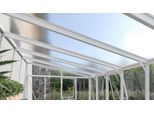 Stabilisierungsprofil VITAVIA "Pavillon-Nachrüstsatz 11900", weiß, Aluminium, Profile, Stabilisierungsprofil, für das Anlehngewächshaus Athena