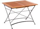 Gartentisch MERXX "Schloßgarten", schwarz (beige, schwarz), B:90cm H:74cm T:150cm, Tische, Gartentisch, 90x(100)150 cm