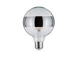 PAULMANN LED-Leuchtmittel "G125 Ringspiegel 640lm 2700K 6,5W 230V silber", Energieeffizienz: F, silber (silberfarben), L:17,4cm Ø:12,5cm, Leuchtmittel, LED-Leuchtmittel