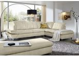 Ecksofa W.SCHILLIG "Taoo, elegant und zeitlos, bequem, L-Form, Breite 296cm", beige (natural s41), B:296cm H:84cm T:242cm, Longlife fabric Velourgewebe S41 (100% Polyester), Sofas, Ecksofa, mit Sitziefenverstellung & Kopfteilverstellung