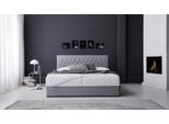Boxbett "Benita", inkl. Bettkasten", grau (hellgrau), L:207cm, Bezug Bett: 100% Polypropylene;Bezug Matratze: 100% Polyester, ATLANTIC HOME COLLECTION, Komplettbetten, Boxbett, erhältlich in verschiedenen Größen, inkl. Taschen-Federkernmatratze