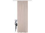 Gardine HOME WOHNIDEEN "PELLU" Gr. 1, beige (naturfarben), B:135cm H:245cm, Chenille, Polyester, Gardinen, Gardine, THERMOCHENILLE, UNI