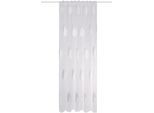 Gardine HOME WOHNIDEEN "ALAVARO" Gr. 1, grau, B:140cm H:245cm, Polyester, Gardinen, Gardine, HxB: 245x140, Kombibandschal