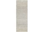 Teppich OCI DIE TEPPICHMARKE "NEW VILLA GEO", grau (grau, creme), B:80cm H:20mm L:250cm, Polypropylen, Teppiche, Teppich, fein kariertes Design, Wohnzimmer