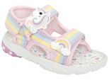 Sandale DISNEY "UNICORN", Mädchen, Gr. 24, pink, Textil, Schuhe Sandale, mit cooler Blinkfunktion