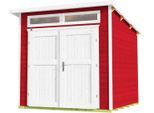 Gartenhaus WEKA "264 Gr. 2, 21 mm", rot (schwedenrot), Fußboden im Gartenhaus, ohne Rück- und Seitenwand, ohne Dacheindeckung, Massivholz, Gartenhäuser, Gartenhaus