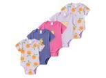 5 Baby Bodys mit Rippstruktur