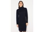 Strickkleid CECIL, Damen, Gr. XL (44), US-Größen, urban dunkelblau, Web, 33% Polyester, 31% Polyacryl, 24% Baumwolle, 12% Nylon, meliert, comfort fit knieumspielend, hoch geschlossener Ausschnitt, Bündchen, Kleider Strickkleid, knielang
