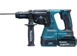 Kombihammer MAKITA "DHR243RTJ", blau, B:85mm H:213mm L:353mm, Bohrmaschinen, für SDS-PLUS 18 V, 5,0 Ah, inkl. Akku, Ladegerät und Koffer