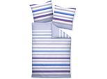 Bettwäsche JANINE "J. D.87094 08", lila (traubenmischun dunstblau), B/L: 200cm x 200cm, 1 Stk., 2 Stk., Mako-Satin, B/L: 80cm x 80cm & 80cm x 80cm, Mako-Satin, Obermaterial: 100% Baumwolle, Bettwäsche, Bettwäsche, mit Reißverschluss