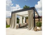 Vorhang nach Maß NEUTEX FOR YOU "Outdoorvorhang SOLERO", beige, B:450cm H:160cm, Jacquard, Obermaterial: 100% Polyacryl, Gardinen nach Maß, Vorhang nach Maß, Uni Outdoorvorhang mit leichter Struktur