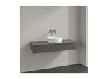 Villeroy und Boch Antao Waschtisch-Unterschrank K10150GK 120x19x50cm, Hahnloch, Waschbeckenplattenfarbe Lack, anthracite matt lacquer