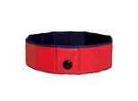 Lionto 80 cm Hundepool mit Ablassventil - faltbar