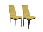 HTI-Living Esszimmerstuhl Samt 2er Set Memphis Curry