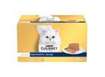 GOURMET Gold Nassfutter Katze, Adult, Feine Pastete 48x85g