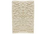 Wollteppich THEKO "Alba Uni", beige (wollweiß), B:140cm H:70mm L:200cm, Schurwolle, Teppiche, original griechischer Flokati, Hochflor, reine Wolle, Unifarben
