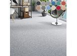 Teppichboden OTTO HOME "Fortis, Schlinge, Gesamthöhe 5 mm, Made in Netherlands", silber (silbergrau), B:400cm L:250cm, Kunstfaser, Teppiche, meliert, Breite 400 cm, strapazierfähig, Wohnzimmer