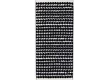 Duschtuch MARIMEKKO "RÄSYMATTO", weiß,schwarz, B:70cm L:150cm, Frottee, Obermaterial: 100% Baumwolle, Handtücher, 100% Baumwolle, angenehm weich, 70 x 150 cm