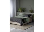 Bettwäsche IRISETTE "8430", grün, B/L: 155cm x 220cm, 1 Stk., 1 Stk., Renforcé, B/L: 80cm x 80cm, 2, Renforcé, Obermaterial: 100% Baumwolle, Bettwäsche, Bettwäsche, moderner Klassiker mit Reißverschluss