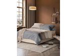 Bettwäsche IRISETTE "8430", natur, B/L: 155cm x 220cm, 1 Stk., 1 Stk., Renforcé, B/L: 80cm x 80cm, 2, Renforcé, Obermaterial: 100% Baumwolle, Bettwäsche, Bettwäsche, moderner Klassiker mit Reißverschluss