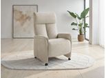 TV-Sessel SIT & MORE "Cremona Comfort", beige (silber), B:76cm H:110cm T:84cm, 100% Polyester, Sessel, TV-Sessel, wahlweise manuell oder elektrischer Funktion mit Akku
