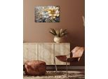 Leinwandbild QUEENCE "Pia", gold (farbe bild(er): goldfarben), B:60cm H:40cm T:2cm, Canvas, Holzrahmen, Bilder, Leinwandbild, Premium-Leinwandstoff, Handarbeit aus Deutschland