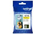 BROTHER Tintenpatrone "LC-421XLY", gelb, Tintenpatronen, Tintenpatrone