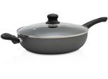 Bratpfanne KRÜGER "Aluminium Großraumpfanne Gourmet, 28 cm", grau (dunkelgrau), H:7cm Ø:28cm, Pfannen, Bratpfanne, für Induktions-Kochfelder geeignet