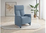 TV-Sessel SIT & MORE "Cremona Comfort", blau (hellblau), B:76cm H:110cm T:84cm, 98% Polyester, 2% Polyamid, Sessel, TV-Sessel, wahlweise manuell oder elektrischer Funktion mit Akku