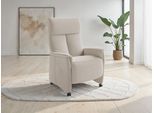 TV-Sessel SIT & MORE "Cremona Comfort", beige (creme), B:76cm H:114cm T:84cm, 100% Polyester, Sessel, TV-Sessel, wahlweise manuell oder elektrischer Funktion mit Akku