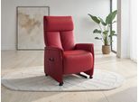 TV-Sessel SIT & MORE "Cremona Comfort", feuerrot, B:76cm H:110cm T:84cm, Sessel, TV-Sessel, wahlweise manuell oder elektrischer Funktion mit Akku