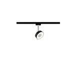 PAULMANN Schienensystem-Leuchten "URail Schienenspot Circle 152lm 5W 2700K 230V Schwarz matt", schwarz, 1, H: 12,5cm, 1 Stk., Leuchten, dimmbar, Einzelspot, Schienensystem-Leuchten
