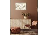 Leinwandbild QUEENCE "Rosi", beige (farbe bild(er): natur), B:60cm H:40cm T:2cm, Canvas, Holzrahmen, Bilder, Leinwandbild, Premium-Leinwandstoff, Handarbeit aus Deutschland