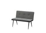HTI-Living 2-Sitzer Bank Anthrazit/Grau Joschka