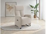 TV-Sessel SIT & MORE "Cremona Comfort", beige (creme), B:76cm H:110cm T:84cm, 100% Polyester, Sessel, TV-Sessel, wahlweise manuell oder elektrischer Funktion mit Akku