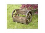 HTI-Living Blumenkasten mit 2 Pflanzgefäßen Rustikal