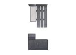 HTI-Living Garderobenpaneel mit Schuhschrank Thekla Beton