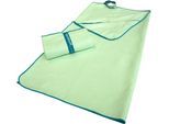 Sporthandtuch DYCKHOFF "Mikrofaser Sporttuch", grün (neo mint), B:80cm L:180cm, Microfaser, Obermaterial: 90% Polyester, 10% Polyamid, Handtücher, Sporthandtuch, auch als 2er Set erhätlich