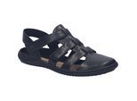 Sandale JOSEF SEIBEL "Caitlyn 01, black-black", Damen, Gr. 38, schwarz (schwarz, schwarz), Obermaterial: 100% Rindsleder Leather cow., Schuhe Sandale