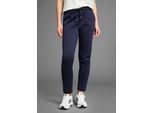 Schlupfhose LAURA SCOTT, Damen, Gr. 44, N-Gr, blau (marine), Milano Rib, Obermaterial: 60% Baumwolle, 40% Polyester, figurumspielend knöchelfrei, Hosen Schlupfhose, in sportivem Look