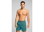 Badeshorts PUMA "PUMA SWIM MEN MID SHORTS 1P", Herren, Gr. XL, N-Gr, grün (emerald grün), Web, Obermaterial: 100% Polyester, Badehosen Badeshorts, High-Tech Reißverschluss an der Gesäßtasche, Seitentaschen