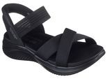 Sandale SKECHERS "ULTRA FLEX 3.0-NEVER BETTER", Damen, Gr. 36, schwarz, Textil, unifarben, Schuhe Sandale, Freizeitschuh, Sandale mit Slip-In Funktion, Topseller
