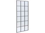 Mid.you Wandspiegel, Schwarz, Metall, Glas, Holzwerkstoff, rechteckig, 90x180x3 cm, Reach, Bsci, senkrecht und waagrecht montierbar, Spiegel, Wandspiegel