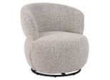 Xora Sessel, Schwarz, Beige, Metall, Textil, 73.5x72.5x71.5 cm, Sitzfläche 360° drehbar, Wohnzimmer, Sessel, Sonstige Sessel