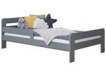 Bett Bennet mit Matratze ca. 120x200 cm Hellgrau